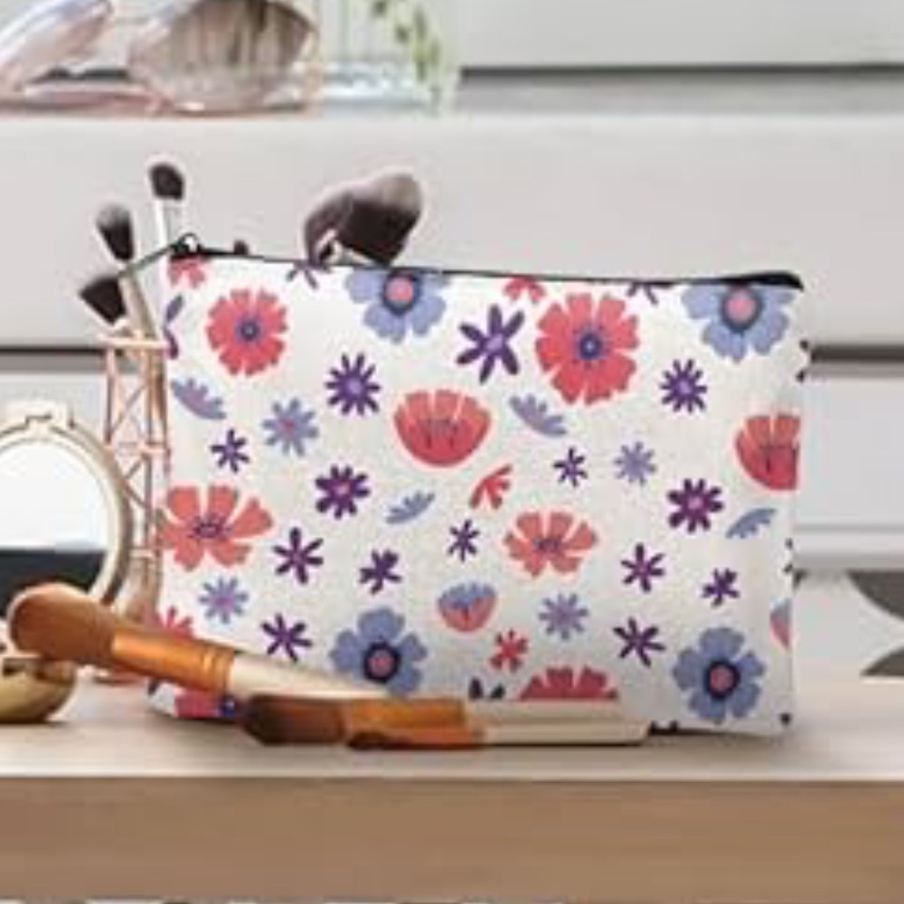 Floral Print Canvas Bag